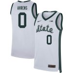 Men Kyle Ahrens Michigan State Spartans #0 Nike NCAA Retro White Authentic College Stitched Basketball Jersey FU50P14ZT